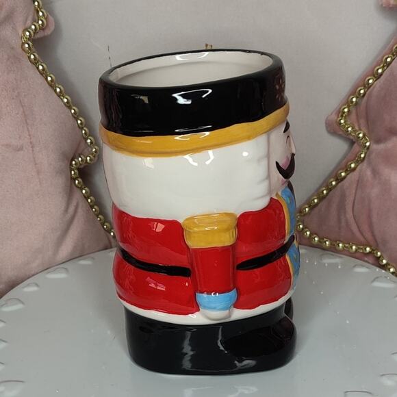 Holly‎ and Joy Red Nutcracker Soldier Figural Christmas Mug - Picture 7 of 10